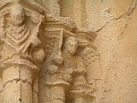 Avignonet-Lauragais, Eglise Notre-Dame des Miracles, Porche, detail (4)